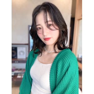 【MICHI 富田店　古作蓮】センターパート　外ハネボブ