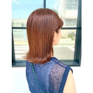 春、夏にオススメ【オレンジブラウン】外ハネボブ