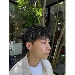 パーマ×ハイライト