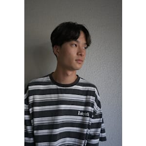 センターパート／ニュアンスパーマ