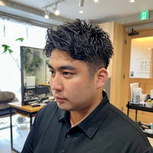 爽やかショートパーマ