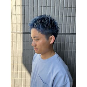 メンズショート＋ブルーカラー