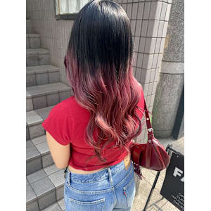 暖色カラー×グラデーション×ハイトーン×デザインカラー