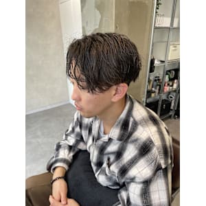 miu&宇都宮良太　メンズ緩めパーマ♪