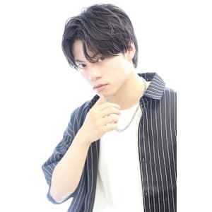 【大人のニュアンスパーマ】センターパート/10代20代30代