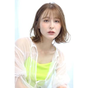 ★キャメルベージュ/イルミナカラー/シースルー前髪/20代