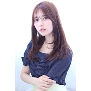 20代30代40代アッシュベージュ顔まわりレイヤー