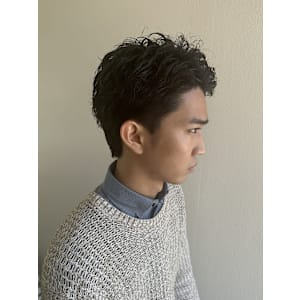 ピンパーマ/ビジネススタイル/ショート