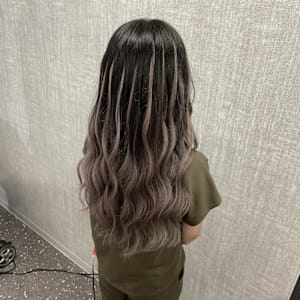 スモーキーグレーグラデーション