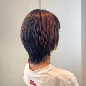 ポイントカラー＋ウルフカット♪