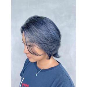 ブルー/ネイビー/シアーブルー/青/ショートウルフ