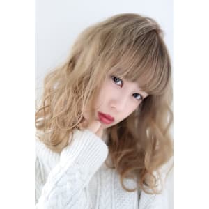 ゆるふわブロンドミディ