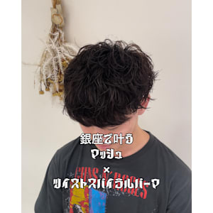 マッシュ×ツイストスパイラルパーマ