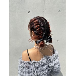 結婚式お呼ばれヘア/袴ヘアアレンジ/袴アレンジ/着付け