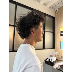 海外風アフロパーマ