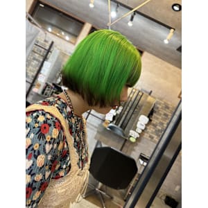 エンドカラー＆ライムグリーン