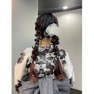 デザインカラー/レイヤーカット/ウェットヘア/オリーブ