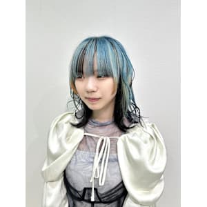 セミナースタイル　水色ダブルカラー★【FIRST】小林真奈美