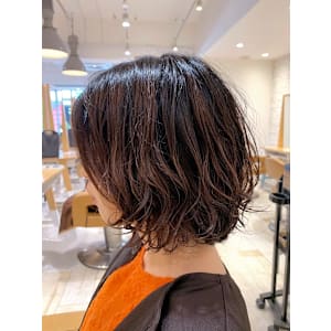 ボブ×パーマスタイル