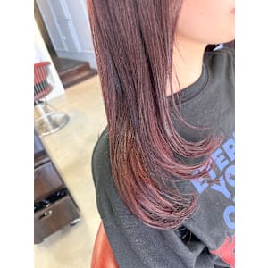 ロングレイヤー×レッドカラー