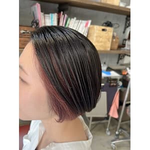 ブリーチなしでできるインナーカラー