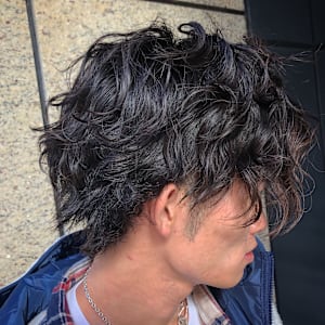 ミディアムスパイラルパーマ 纐纈