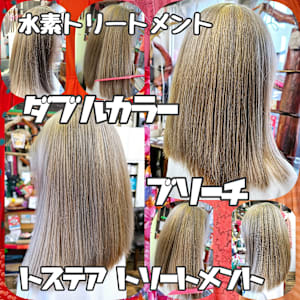 ダブルカラー、グラデーションカラー、ブリーチカラーが可愛い