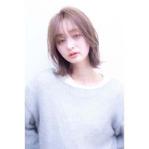 ナチュラルボブ　切りっぱなし　