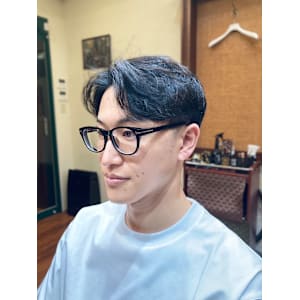 メンズショートベリーショートフェードクロップボウズアイロン