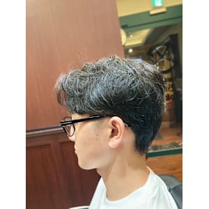 メンズツーブロックスキンフェードクロップボウズアイロン