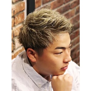 メンズショートベリーショートフェードクロップボウズアイロン