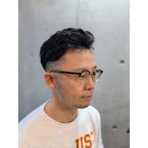 メンズ「癖毛を活かす」ラルフカール風