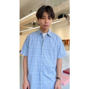 メンズマッシュ/センターパート／ニュアンスパーマ