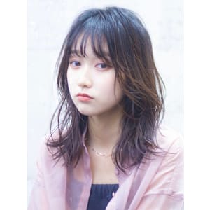 ピンクブラウン　シアーカラー　美髪　レイヤーセミディ