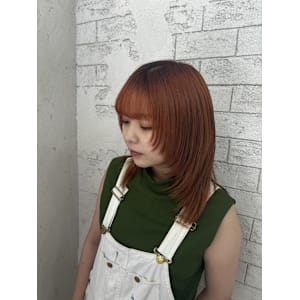 レイヤーカット/オレンジカラー