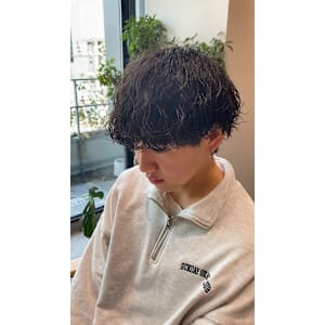 ◎ショートウルフ波巻きパーマ