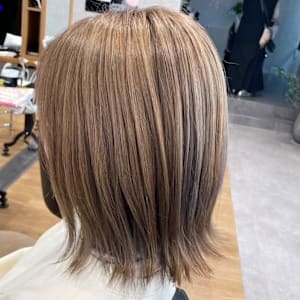 大人ハイトーン/白髪活かし/ハイライト/グレイカラー