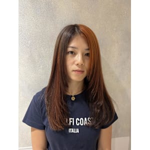 オレンジ×ブラウン デザインカラー