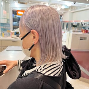 シルバーヘア✖️デザイナーズボブ✨