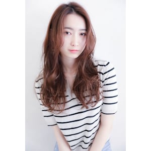 大人かわいいロング×ココアベージュ