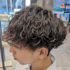 メンズカット/メンズ波巻き/スペインカール