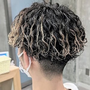 波巻きスパイラル/パーマ/メンズパーマ/メンズカット