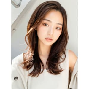 似合わせカット美髪レイヤーロングハッシュカットくびれヘア