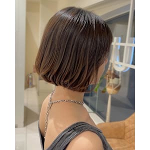 パーマ残り活かしボブ