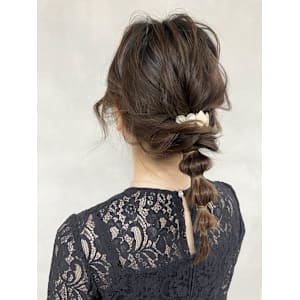 ヘアアレンジ＊ルーズローポニー