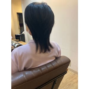 お客様髪質改善データ1355（伸ばしかけウルフ）