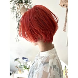 《花屋併設》オレンジカラー/ショートヘア
