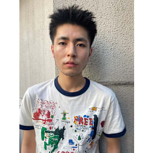 メンズ/メンズカット/ブリーチ/ダブルカラー/韓国/眉毛