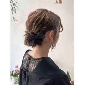 《花屋併設》シニヨン/ お呼ばれセット      