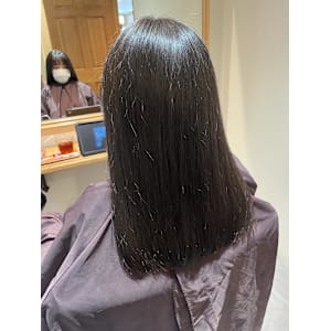 縮毛矯正　ツヤツヤ